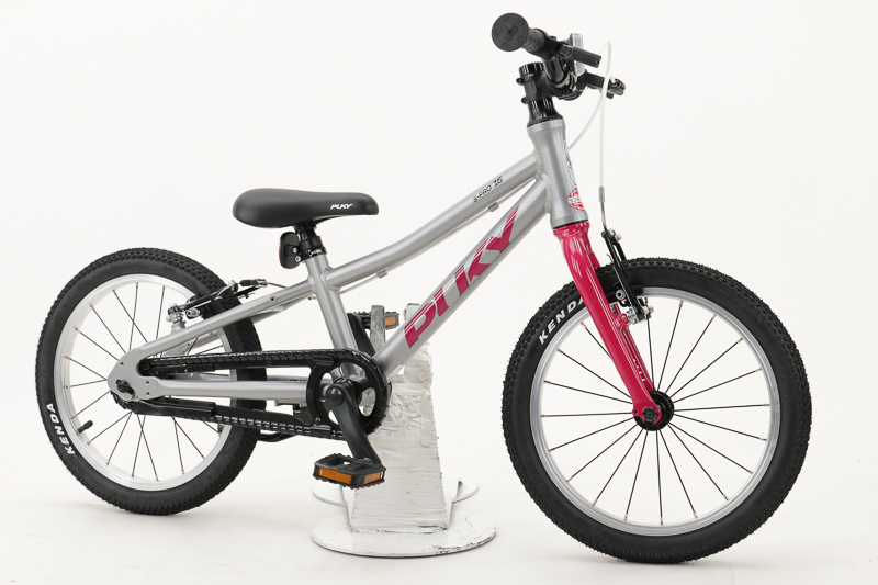Puky LS-Pro 16 Zoll Dirt-Kinderrad mit Freilauf silber - rot Rahmenhöhe: 21 cm