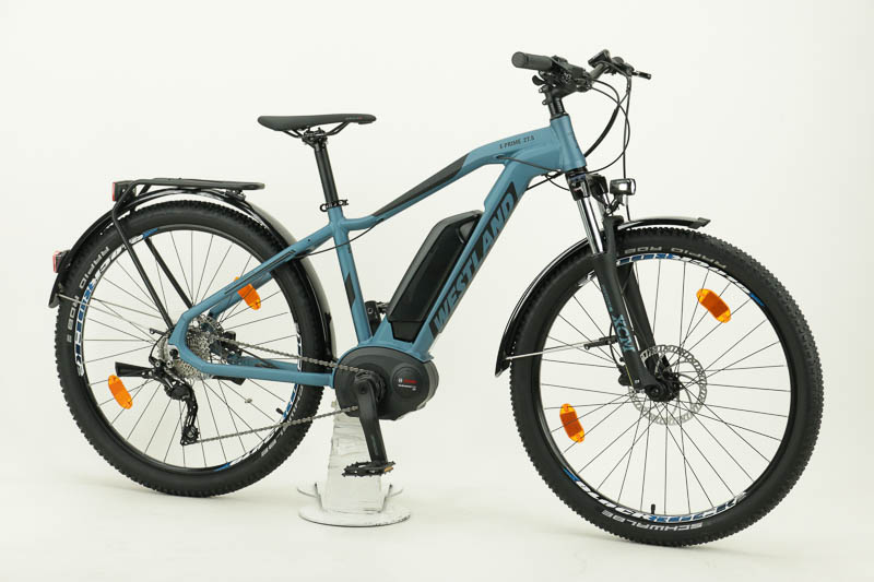Westland Prime 27,5 E-MTB E-Bike 500Wh 13,4Ah Akku 10 Gang Kettenschaltung blau Bosch Rahmenhöhe: 17 cm