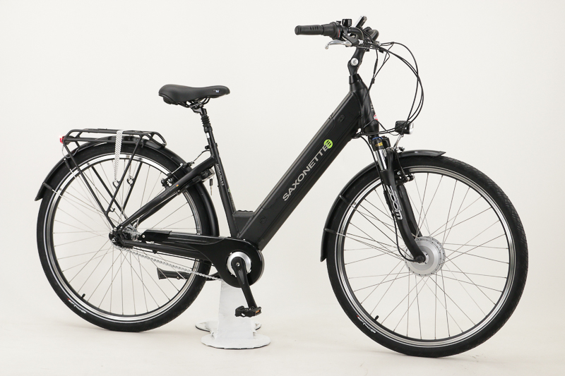 Saxonette Comfort Plus 4.0 City E-Bike 7-Gang Nabenschaltung mit Rücktritt 418Wh Akku 11,6 Ah schwarz  Rahmenhöhe: 45 cm