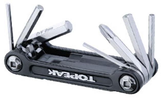 Topeak Mini-Faltwerkzeug 9 Pro - Ultraleichtes 9-in-1 Werkzeug Für Fahrräder, 7,6cm Kompakt, 73g - Mit Inbusschlüsseln & Reifenheber