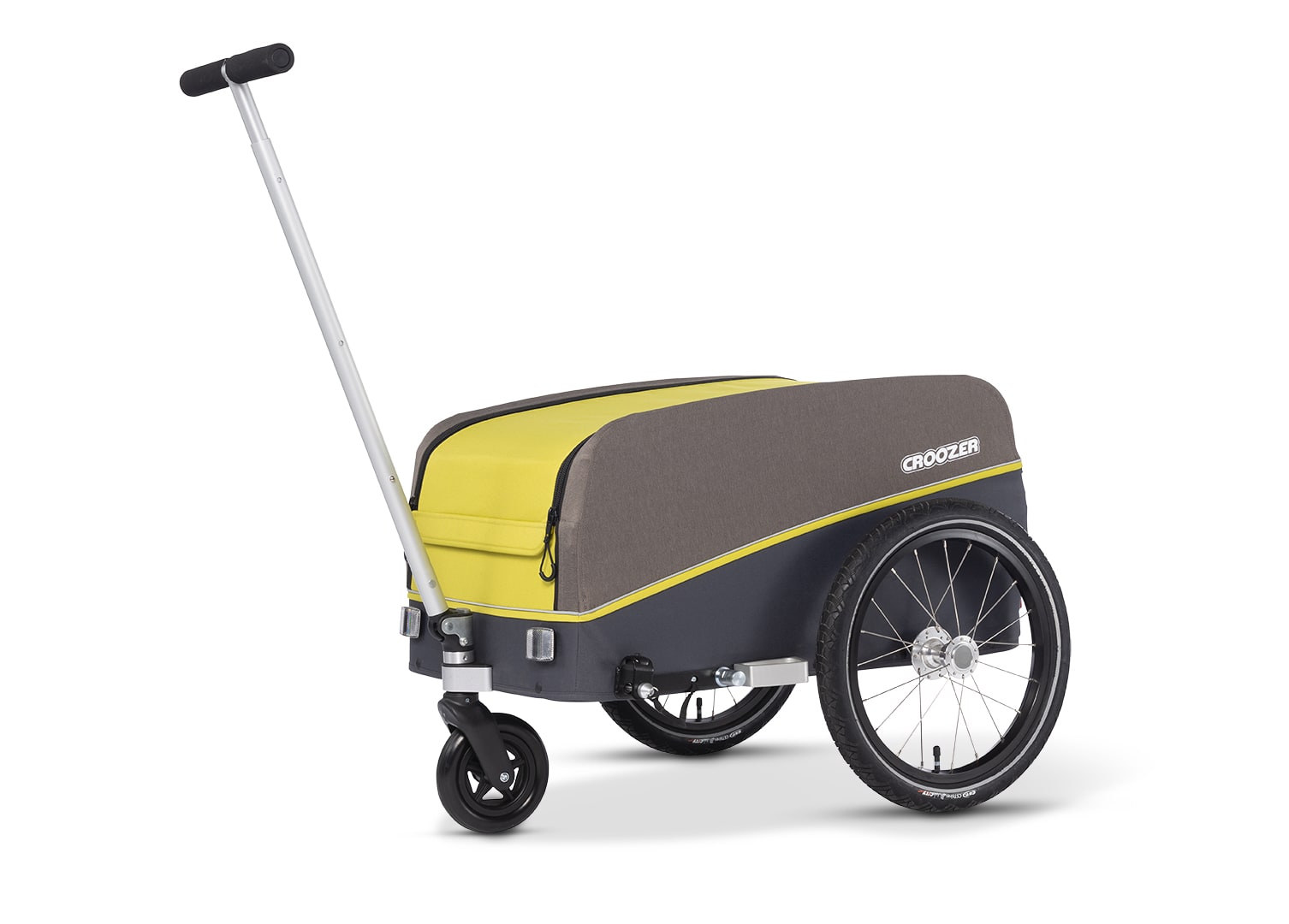 Remorque Vélo Cargo Croozer Kalle + Kit Chariot – Rouge – Capacité 45 Kg