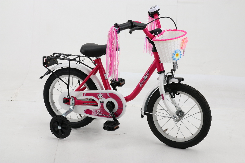 Dream Cat 14 Zoll Kinderrad mit Rücktrittbremse pink Rahmenhöhe: 25 cm