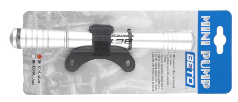 BETO Mini Luftpumpe - Leichte Fahrradpumpe Mit Halter Nur 94g