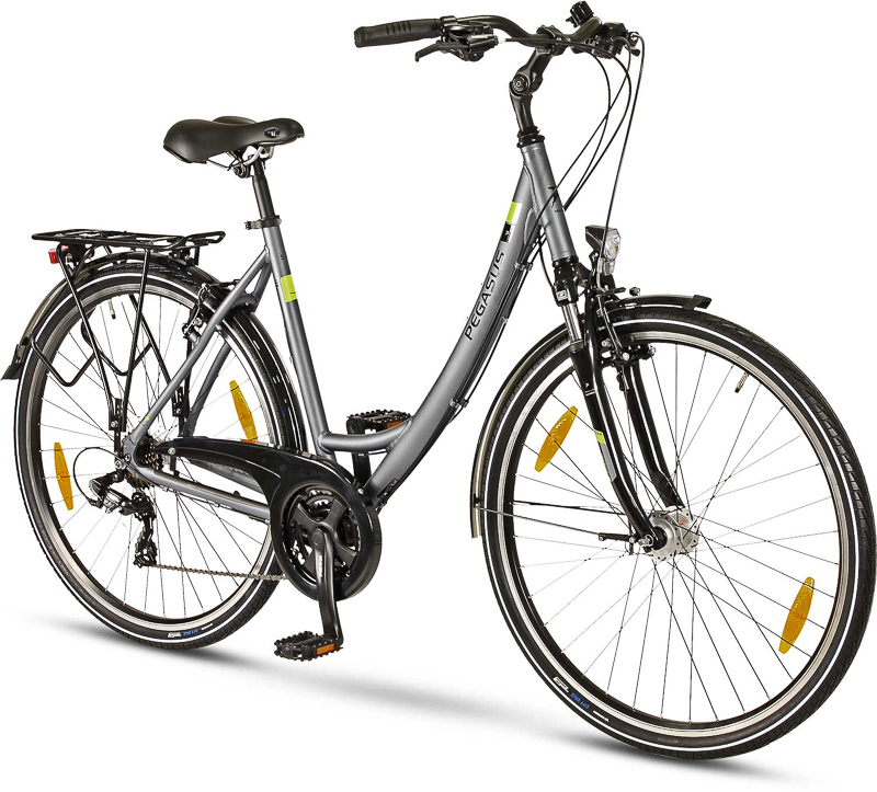 Pegasus Piazza 21 28 Zoll Trekkingrad - 21-Gang Kettenschaltung In Schwarz