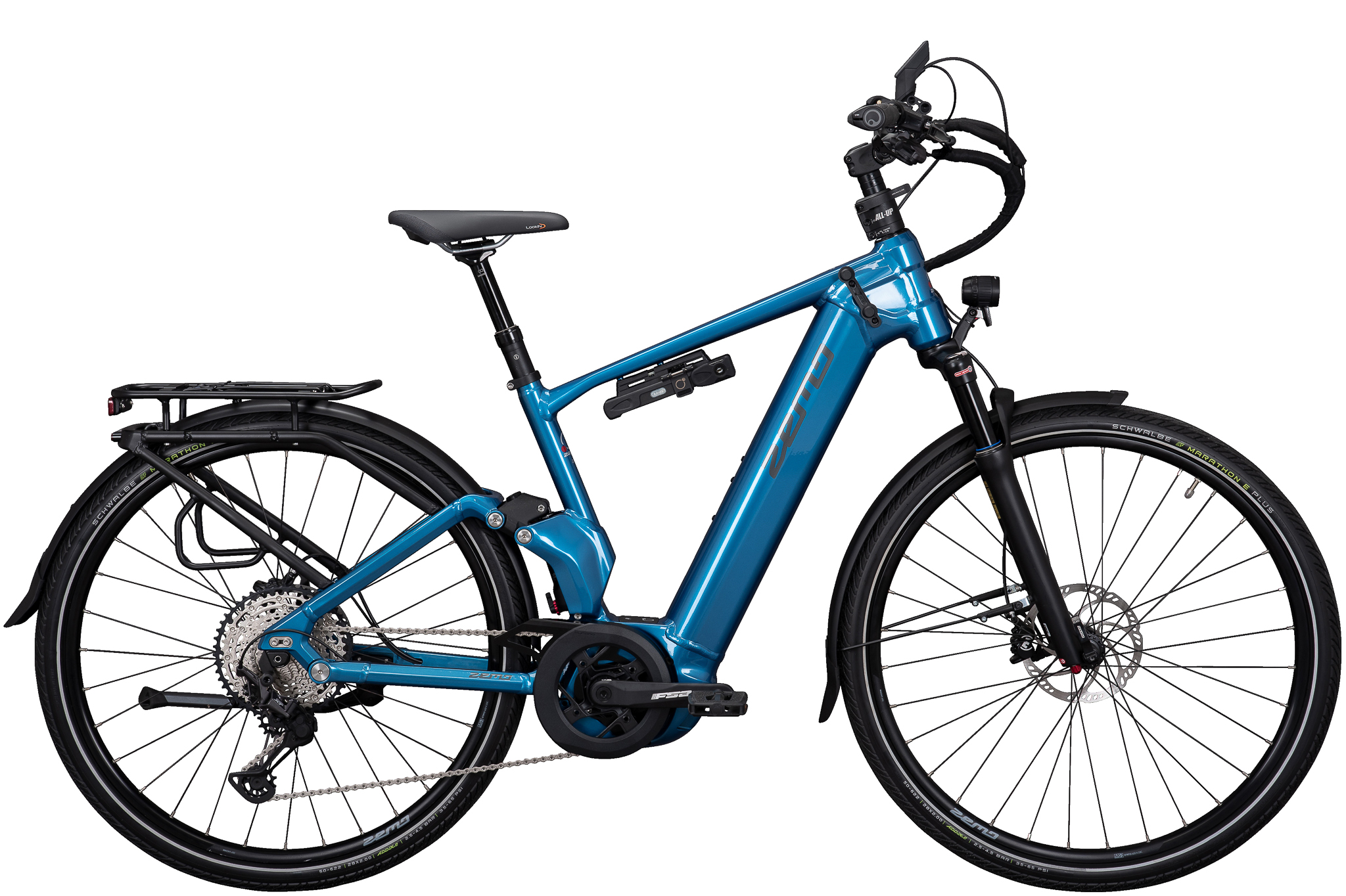 ZEMO ZE FS 12 Vollgefedertes Trekking E-Bike 12-Gang XT, 625Wh, 85Nm 12 Gang Kettenschaltung blau Bosch Rahmenhöhe: 53 cm