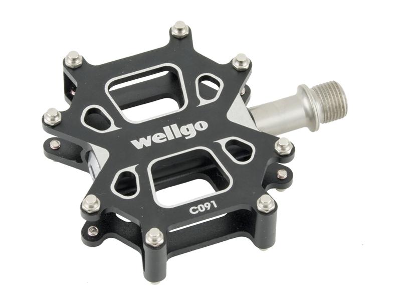 Pedales WELLGO MTB compatible con Shimano negro en