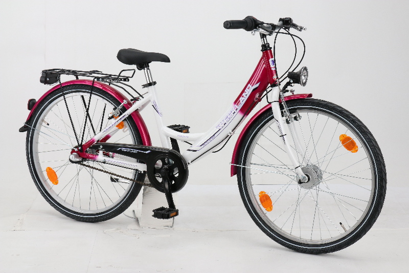Westland 24 Zoll Mädchenfahrrad 3 Gang Nabenschaltung pink