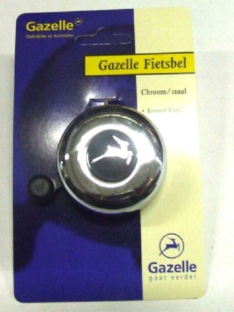 Gazelle org. Glocke Chrom/Stahl Logo
