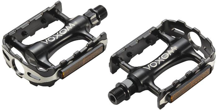 Voxom Trekking PE21 Axe Aluminium Corps, Boron, Roulement Coulissant 718000059 Pédales, Noir, Standard