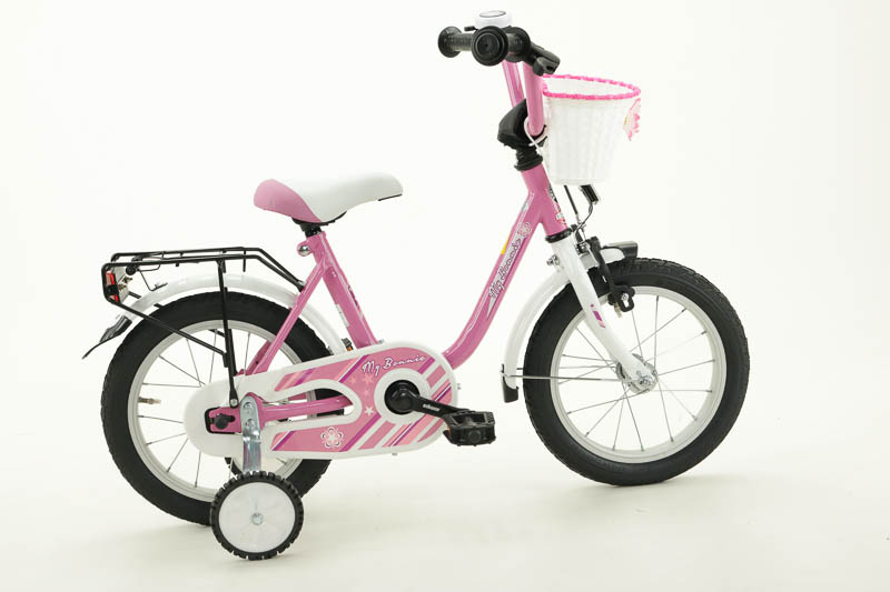 My Bonny 14 Zoll Kinderrad mit Rücktrittbremse rosa Rahmenhöhe: 25 cm