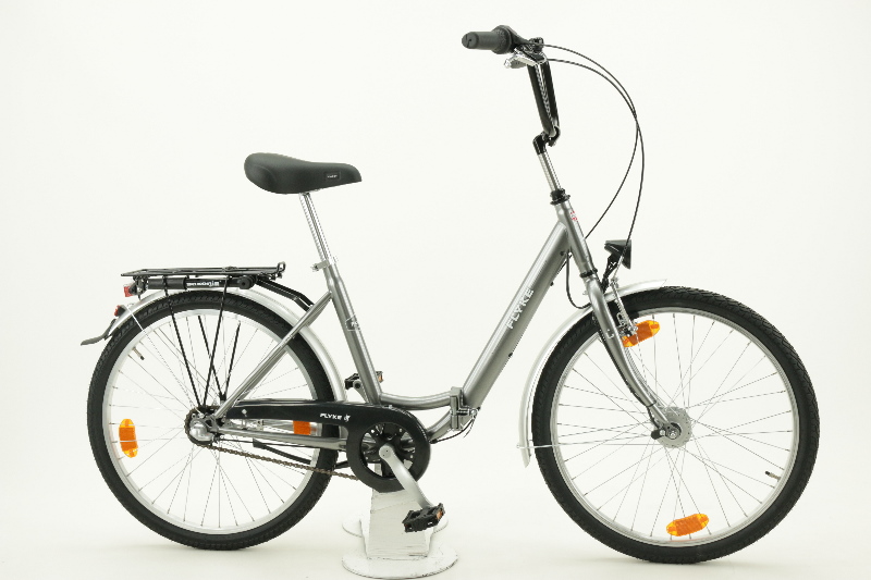 22/24 Zoll Klapprad Für Erwachsene - Retro Faltrrad Mit Vollreifen Für Pendler