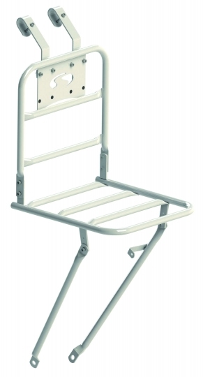 STECO H.R.-Gepäckträger Power Safety Carrier – Silber Matt, Für 28 Zoll Räder, Bis 35 Kg Belastbar