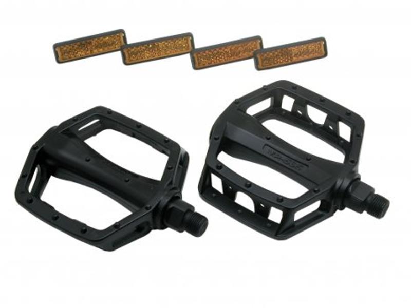 Pedali ORIGIN8 Vex Platform, 9/16", Sigillati, Per BMX E MTB, Coppia Nera