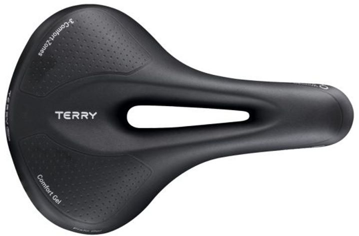 Terry Fisio GTC Gel Touring Woman saddle with Light FeC steel frame and ClimaVent upper material in black, seat width: 9 cm - 12 cm, 423 001 53 Terry Fisio GTC Gel Touring Woman saddle with Light FeC steel frame and ClimaVent upper material in black, seat width: 9 cm - 12 cm, 423 001 53