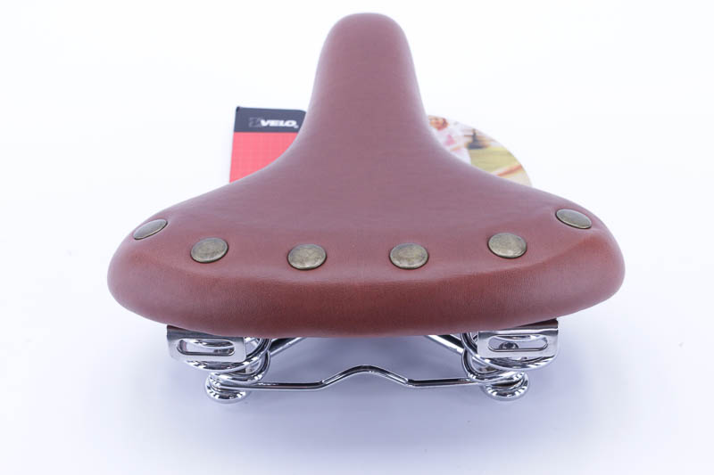 Velo Sitz , Eingang Mit Federern Velo Vl6067 Braunes Leder + Nieten