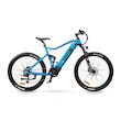 CycleDenis Ace2 RD-M01 ATB 27,5" Fullsuspension Street-MTB E-Bike 10-Gang Kette Mittelmotor 16 Ah Herrenfahrrad 10 Gang Kettenschaltung blau Rahmenhöhe: 46 cm
