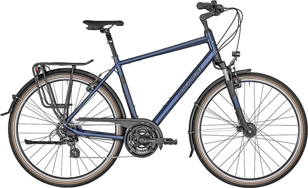 Bergamont Horizon 3 Gent 28" Alu-Trekkingrad 24-Gang Shimano Kettenschaltung, Nabendynamo 28 Zoll 24 Gang Kettenschaltung blau Rahmenhöhe: 48 cm