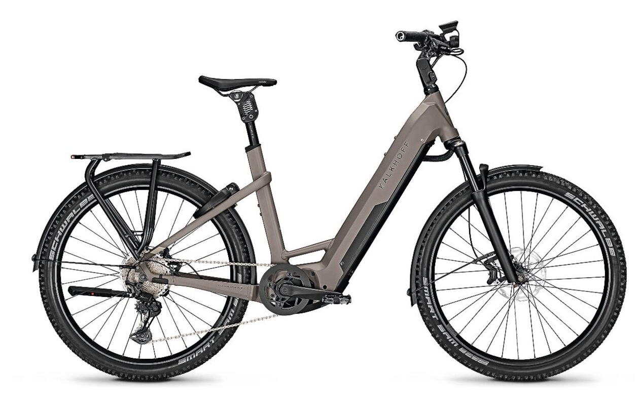 Kalkhoff Entice 7.B Advance+ 27,5 Zoll Damen E-Bike 11-Gang Kettenschaltung 750Wh Akku grau Bosch Rahmenhöhe: 48 cm