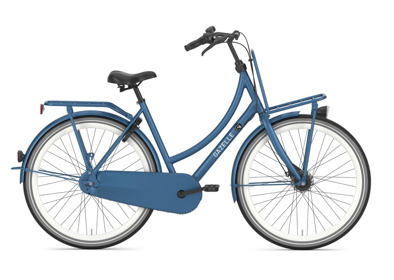 Gazelle Puur NL R7T Klassiches 28" Holltand Nostalgierad 7-Gang Rücktrittbremsnabe 28 Zoll 7 Gang Nabenschaltung mit Rücktritt blau Rahmenhöhe: 49 cm