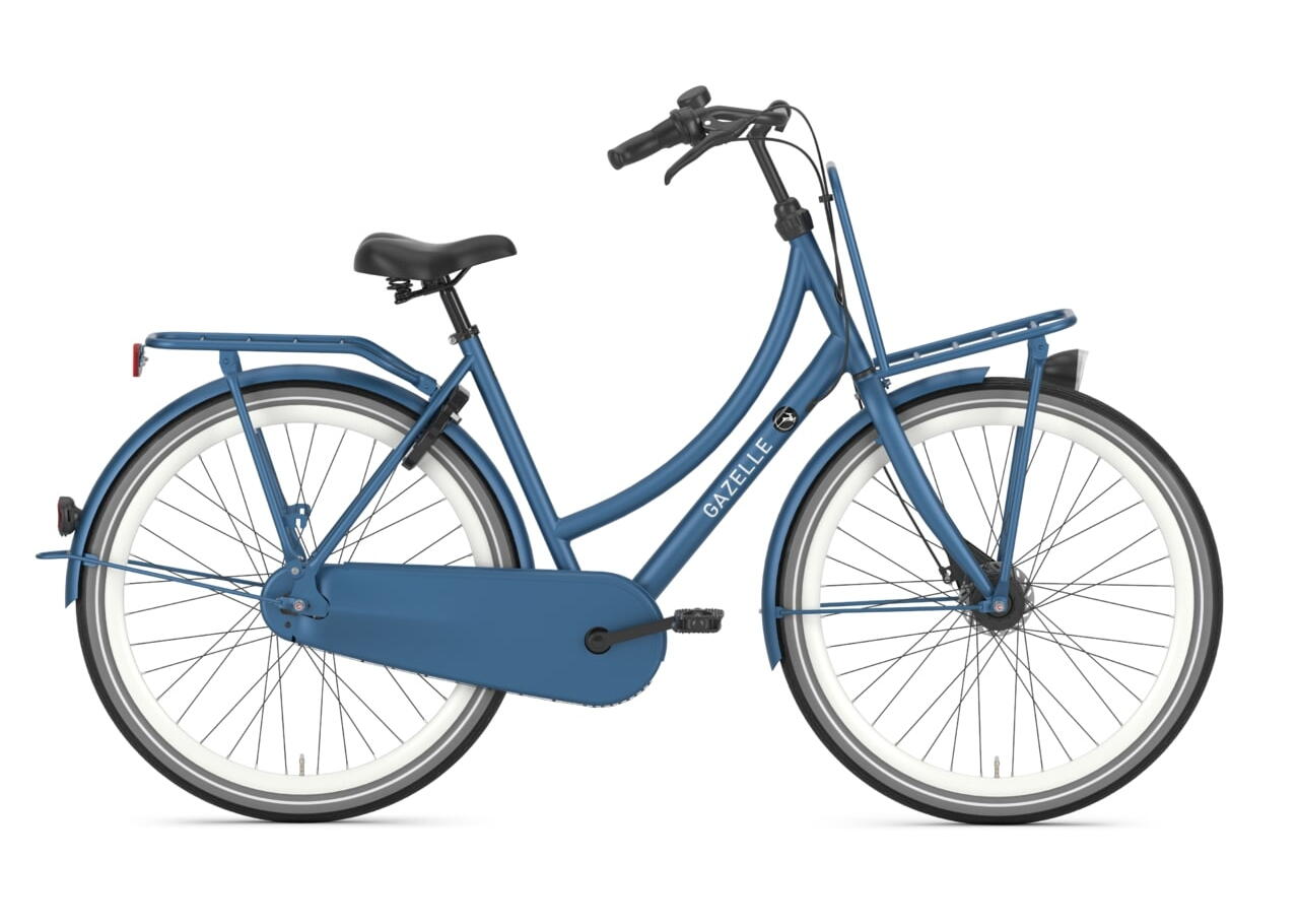 Gazelle Puur NL R7T Klassiches 28" Holltand Nostalgierad 7-Gang Rücktrittbremsnabe 28 Zoll erwachsenenfahrrad 7 Gang Nabenschaltung mit Rücktritt blau Rahmenhöhe: 49 cm