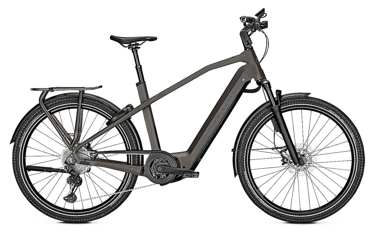 Kalkhoff Endeavour 7.B Advance+ ABS Premium SUV-E-Bike 11-Gang Deore XT 750Wh Smart 20.1 Ah 11 Gang Kettenschaltung grau Bosch Rahmenhöhe: M (53cm)