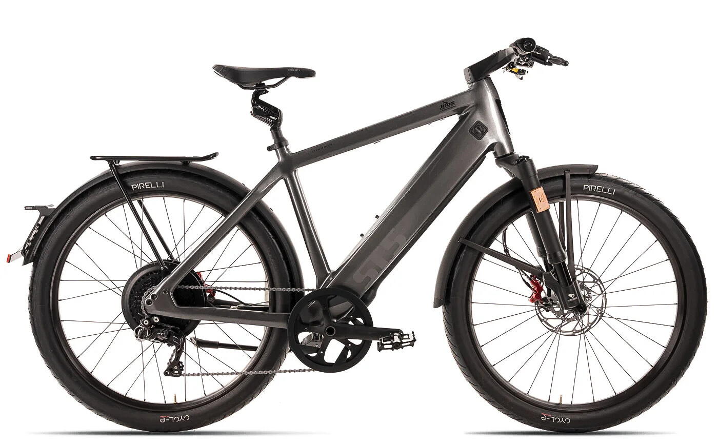 Stromer ST5 ABS 27,5 Zoll E-Bike 11-Gang Kettenschaltung 983Wh Akku grau Stromer Rahmenhöhe: L