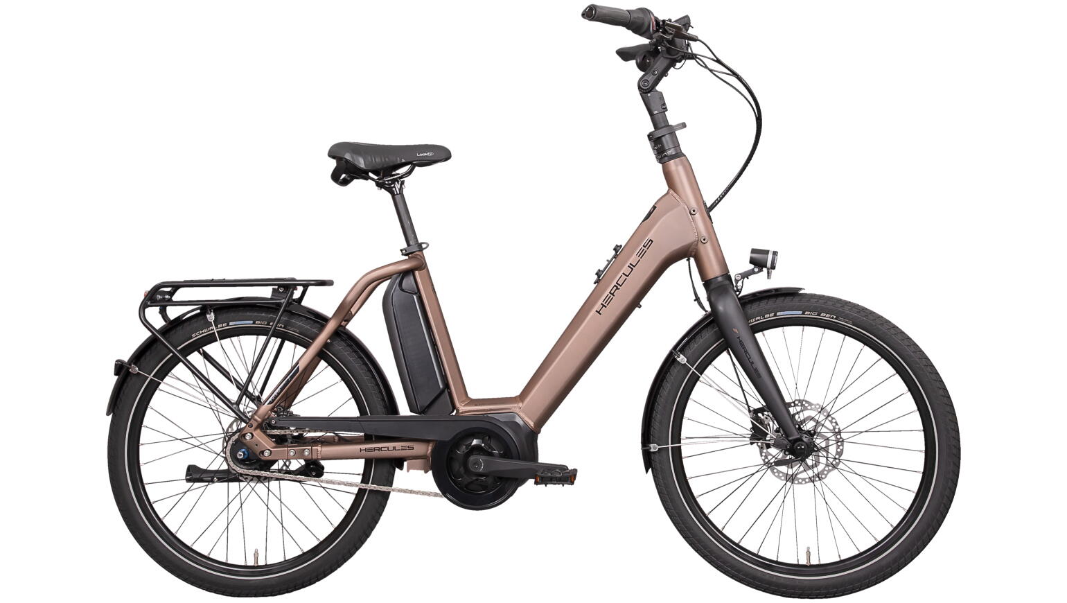 Hercules Futura Compact R8 20 Zoll E-Bike 8-Gang Rücktrittbremsnabe 500Wh 13.4Ah Akku braun Bosch Rahmenhöhe: 47 cm