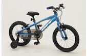 BH Bike Expert Junior 16" Kinder-Aluminium-MTB 16" mit Stützrädern und V-Brakes 16 Zoll kinderfahrrad Singlespeed mit Freilauf blau Rahmenhöhe: 22 cm