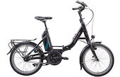Hercules Rob Fold F7 20" Compakt E-Bike 7-Gang Shimano Freilaufnabe 40Nm 400Wh 11 Ah erwachsenenfahrrad 7 Gang Nabenschaltung mit Freilauf schwarz Bosch Rahmenhöhe: 46 cm