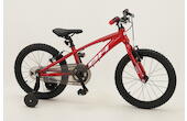 BH Bike Expert Junior 18" Kinder-Aluminium-MTB 18" mit Stützrädern und V-Brakes 18 Zoll kinderfahrrad Singlespeed mit Freilauf rot Rahmenhöhe: 23 cm