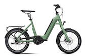 Flyer Upstreet1 5.41R 20 Zoll Kompakt-E-Bike 5-Gang Rücktrittbremsnabe 500Wh 13.4Ah Akku grün Bosch Rahmenhöhe: Onesize