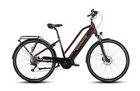 Saxonette Premium Sport  28" Trekking E-Bike 10-Gang Deore, Mittelmotor 14,5 Ah unisex 10 Gang Kettenschaltung bordeaux Rahmenhöhe: 45 cm