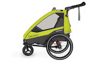 Qeridoo Sportrex 2 Kinderanhänger lime