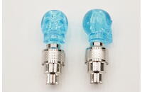 Ragos Ventilkappen Totenkopf blau