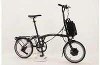 Brompton Electric P-Line Urban H4R 16 Zoll E-Faltrad 4-Gang Kettenschaltung 321,9Wh 8,7Ah Akku metallic schwarz Rahmenhöhe: 24 cm