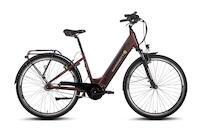 Saxonette Optimum Plus 28" City-/Trekking E-Bike 7-Gang Freilaufnabe, Mittelmotor 70Nm 11,6 Ah 7 Gang Nabenschaltung mit Freilauf rot Rahmenhöhe: 45 cm