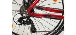 Pegasus Arcona 26-21 Alu 26" Damen Alu- ATB 21-Gang Kettenschaltung, Federgabel 26 Zoll jugendfahrrad Kettenschaltung rot Rahmenhöhe: 44 cm