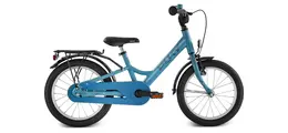 Puky YOUKE 16  Kinder Alu-Spielrad 16 mit Rücktrittbremse + Gepäckträger 16 Zoll kinderfahrrad blau Rahmenhöhe: 25 cm