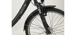 Hercules Valencia R7 City-/Trekkingrad 7-Gang Rücktrittbremsnabe, Federgabel 26 Zoll unisex Nabenschaltung schwarz Rahmenhöhe: 43 cm