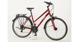 Cube Touring 28" Trekkingrad mit 24-Gang Shimano Kettenschaltung, Nabendynamo 28 Zoll Damenfahrrad 24 Gang Kettenschaltung grau Rahmenhöhe: 46 cm