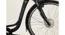 Saxonette City Plus 7 CB City-E-Bike mit 7-Gang Rücktrittbremsnabe, Federgabel 13 Ah unisex 7 Gang Nabenschaltung mit Rücktritt schwarz Rahmenhöhe: 45 cm