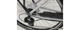Saxxonette Advanced Sport 7K 28 Zoll Damen E-Bike mit 7-Gang Kettenschaltung 375Wh 10,4Ah silber Rahmenhöhe: 50 cm