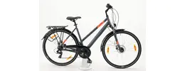 Pegasus Corona Disc Trekkingrad 21 Gang 28 Zoll Damenfahrrad 21 Gang Kettenschaltung grau Rahmenhöhe: 45 cm