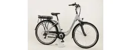 Saxxonette Advanced Sport 7K 28 Zoll Damen E-Bike mit 7-Gang Kettenschaltung 375Wh 10,4Ah silber Rahmenhöhe: 50 cm