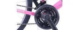 CicliSchiano Integral Mountain Bike 26" Damen 18-G 26 Zoll Damenfahrrad 18 Gang Kettenschaltung pink Rahmenhöhe: 43 cm