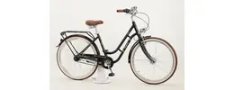 Ragos Flair 7NR Damen City-Touren Retro Rad 7-Gang Rücktrittbremse 26 Zoll 7 Gang Nabenschaltung mit Rücktritt schwarz Rahmenhöhe: 45 cm