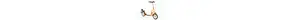 Scooter Kinderroller 12"orange/rot
