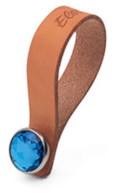 Electra Ledernabenband m. blauen Stein