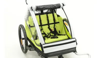 XLC Unisex Jugend Fahrradanhnger 16 Zoll - Mit Jogging-Kit Fr XLC Duo Ab  2018