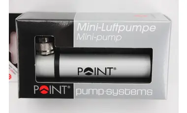 Point Mini Alu-Luftpumpe silber
